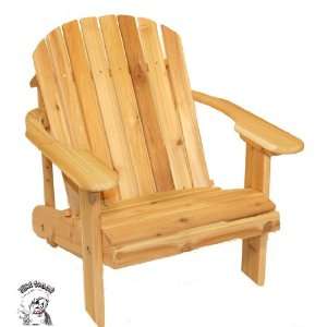  PHAT TOMMY Cedar Extra Wide Patio Adirondack Chair: Patio 