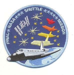 NASA Final Shuttle Mission ISS Space Flight Patch  