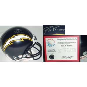    Philip Rivers Signed Chargers Mini Helmet: Sports & Outdoors