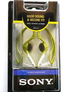 SONY MDR J10 Clip Style Headphone/Earphone Green /f  027242596344 