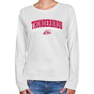 Southern Utah Thunderbirds Ladies White Logo Arch Long Sleeve Classic 