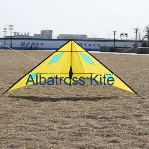  Dual line 7.9 Feet/2.4 Meter Power Stunt Kite   Yellow 
