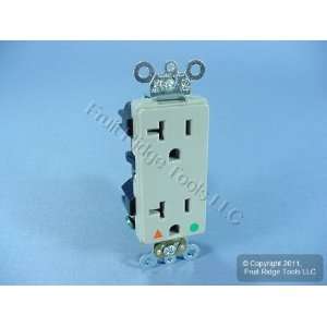   Receptacle, Straight Blade, Hospital Grade, Isolated Ground, Gray
