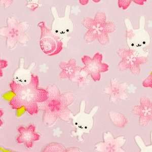    pink glitter cherry blossom sticker bunny cute Toys & Games