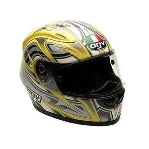  AGV XR 2 Rossi Gothic Helmet   2X Large/Yellow/Silver 