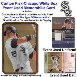  Chicago White Sox Carlton Fisk Event Used Memorabilia Card 