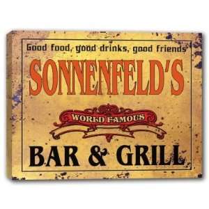  SONNENFELDS Family Name World Famous Bar & Grill 