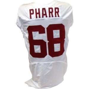  Pharr #68 Alabama 2009 2010 Game Used White Football 