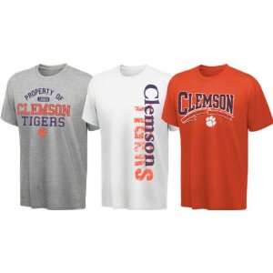  Clemson Tigers Cube T Shirt 3 Pack: Sports & Outdoors
