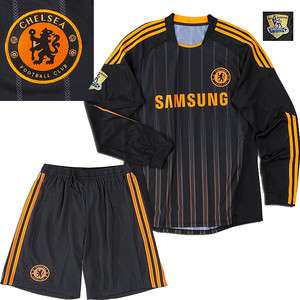 CHELSEA Black Long Sleeve soccer Uniform size M, L  