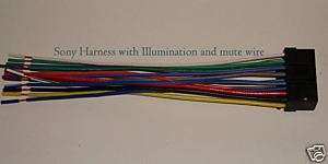 SONY wire Harness Illumination mute XPLOD CDX MP70 sni  