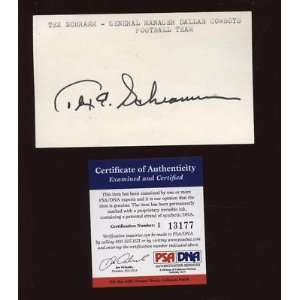  Tex Schram Signed Index Card PSA/DNA   Sports Memorabilia 