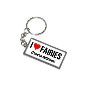   Love Heart Fairies Theyre Delicious   New Keychain Ring Automotive