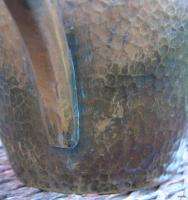 Arts & Crafts Era Antique Hand Hammered Copper Stickley Teapot #156 