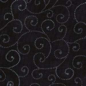Marble Swirls Quilt fabric by Moda, black blender fabric with finely 