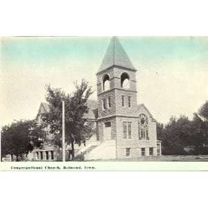   Vintage Postcard Congregational Church Belmond Iowa 