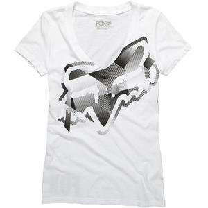  Fox Racing Womens Acute T Shirt   2010   Small/White 