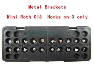   metal brackets mini roth 018 3 with hooks 3 4 5 with hooks and no