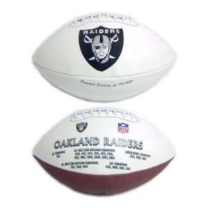  Oakland Raiders NFL Embroidered Signature Series Football 