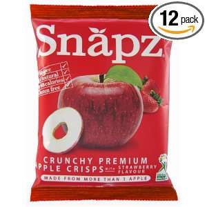 Snapz Apple Chips With Natural Strawberry Flavor, 0.7 Ounce (Pack of 