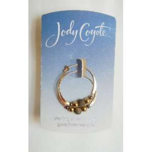JODY COYOTE GOLD FILLED SMALL HOOP & GEM EARRINGS