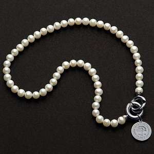  Citadel Pearl Necklace with Sterling Silver Charm: Sports 