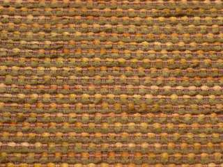 Green Gold Brown Chenille Upholstery Fabric bty  