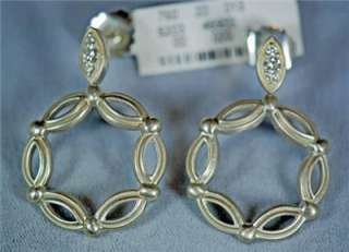 New $1200 Slane & Slane Sterling Diamond Earrings  