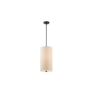   Smart 1 Light Mini Pendant in Sorrel Bronze with Etched White glass