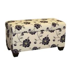   Furniture Walnut Hill Storage Bench in Sperling Fabric