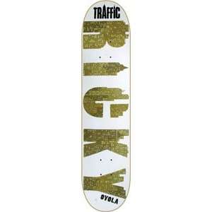  Traffic Oyola Skyrise Skateboard Deck   7.5 Sports 