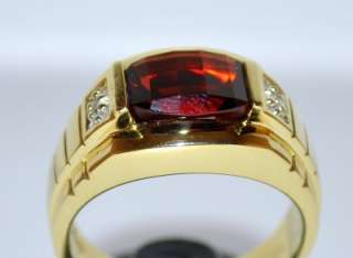   RUBY AND REAL DIAMONDS SOLID 10K GOLD COMFORT FIT GEMSTONE BIRTHSTONE