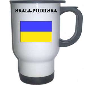  Ukraine   SKALA PODILSKA White Stainless Steel Mug 