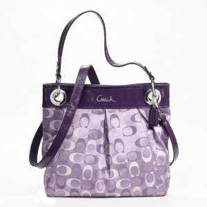  Coach Ashley Signature Hippie Violet Multi Bag F18453 