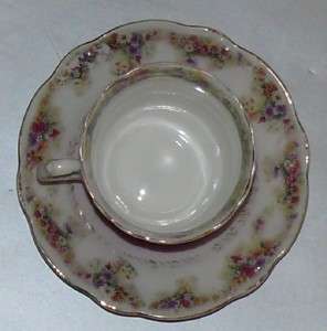 Antique Porcelain Cup Saucer CT Germany Victorian  