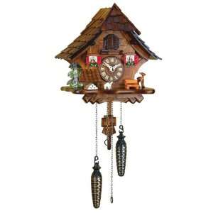  Quartz Cuckoo Clock Black forest house with music, incl 