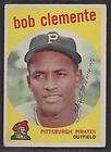 1959 TOPPS BOB CLEMENTE VG/EX PITTSBURGH PIRATES #478 BACK WRINKLE