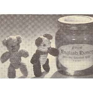  Knitting PATTERN to make   Knitted Tiny Teddy Panda Bear Miniatures 