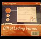 bill of lading form  