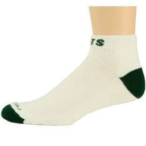    Reebok New York Jets White Green Low Cut Socks: Sports & Outdoors