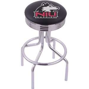  Northern Illinois University Steel Stool with 2.5 Ribbed 