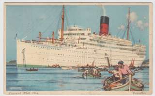   Star Line Ocean Liner Carinthia Kenneth Shoesmith 1939 Postcard  