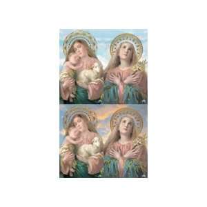 Mary Gold Stamped Prayer Cards ~ Italy