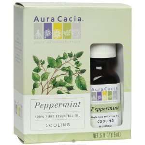  Aura Cacia   Essential Oil Cooling Peppermint   0.5 oz 