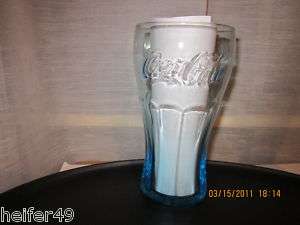 McDonalds Coca Cola Blue Drinking Glasses   (4) !  