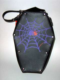 New Gothic Vampire Coffin Spider Web BAG ADDICTED PURSE  