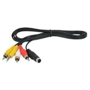   to 3 RCA Composite AV Cable for Laptop PC TV