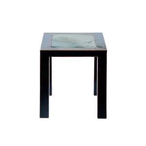  Black Color Modern Square Stool With Concrete Top