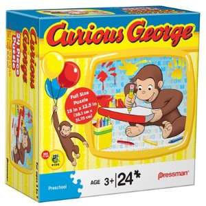  Curious George Drawing 24 Piece Puzzle Toys & Games