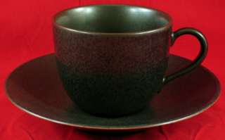 LINDT STYMEIST CRAFTWORKS PIANO ? CUP SAUCER SET(s) BROWN BLACK GREEN 